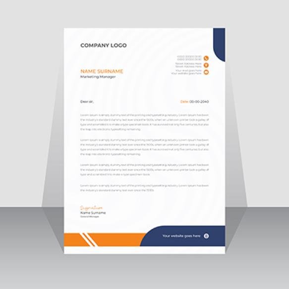 Corporate Business Letterhead Design Template