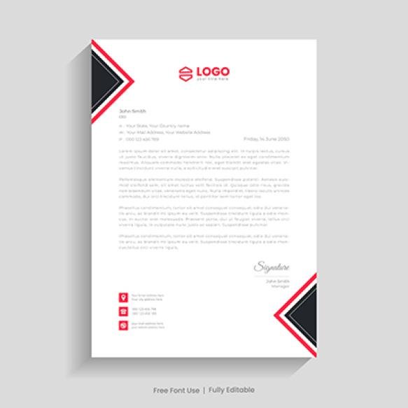 Corporate Identity Business Style Letterhead Template Design