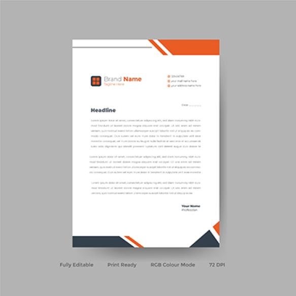 Corporate Letterhead Design Template