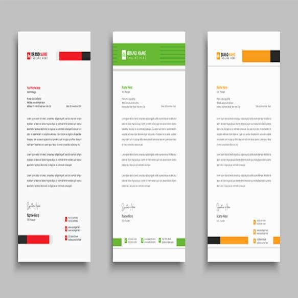 Creative Business Professional Letterhead Template Design