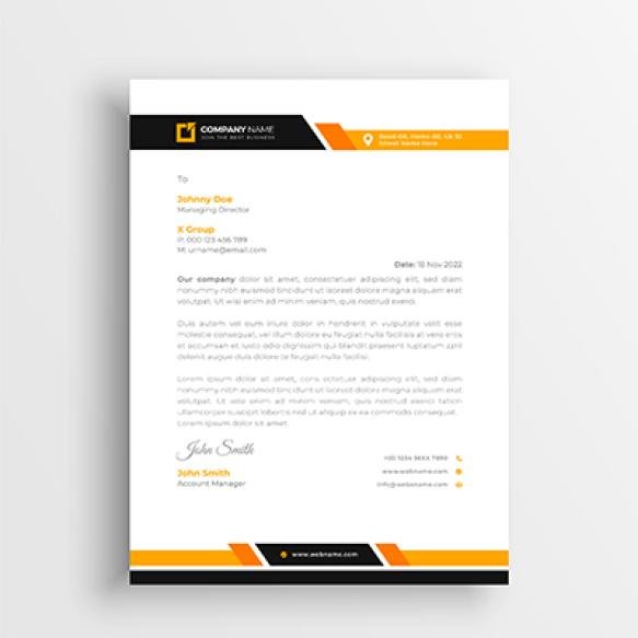 Creative Letterhead Template Design