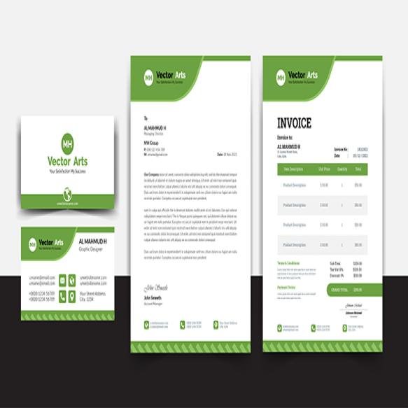 Elegant Brand Identity Stationary