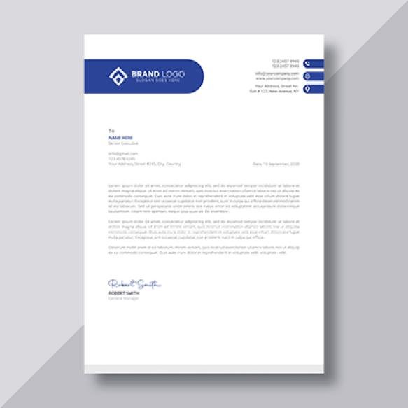 Elegant Letterhead Template A4