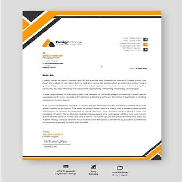 Free Psd Modern Business Letterhead Template