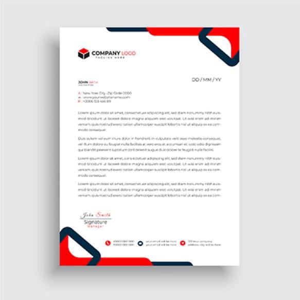 Free Vector Professional Clean Letterhead Design Template Business (1)