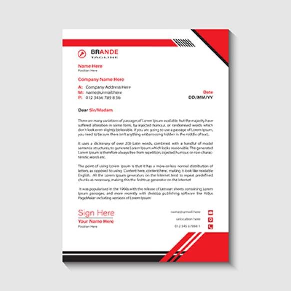 Letter Head Design