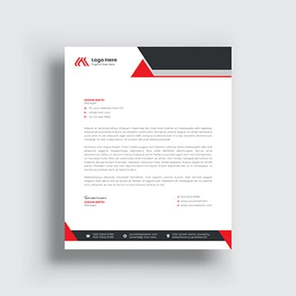 Letterhead Design Corporate Business Brand Identity Template Creative Modern Letter Head Design (1)