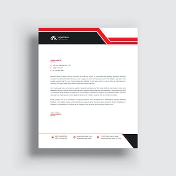 Letterhead Design Corporate Business Brand Identity Template Creative Modern Letter Head Design
