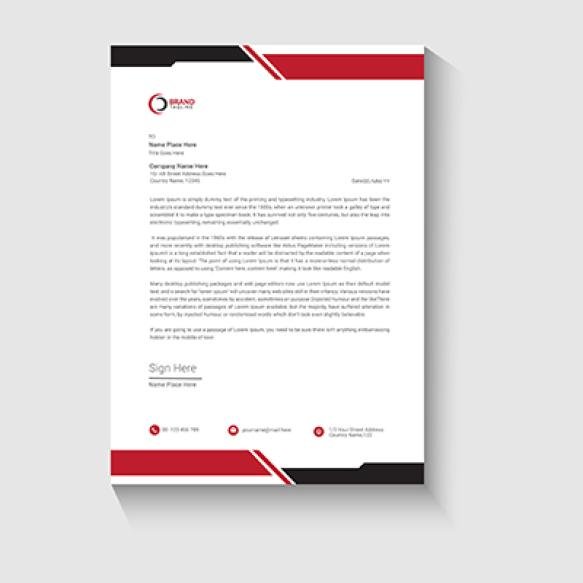 Letterhead Design Template