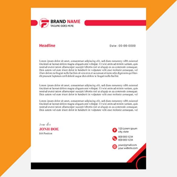 Letterhead Design Template Simple Minimalist
