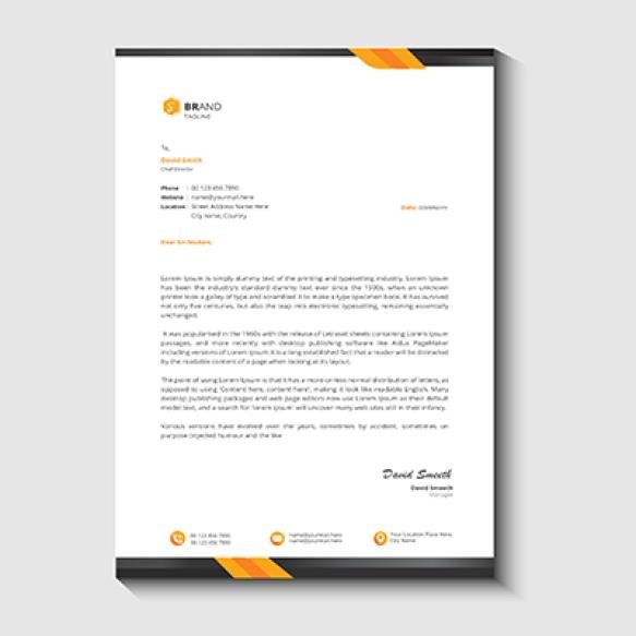Letterhead Template Design