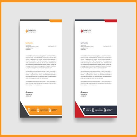 Minimal Clean Letterhead Design Template