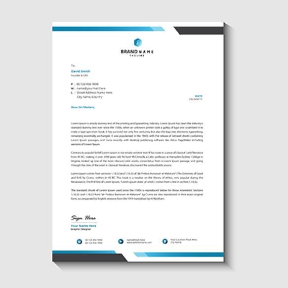 Modern Business Corporate Letterhead Template (4)