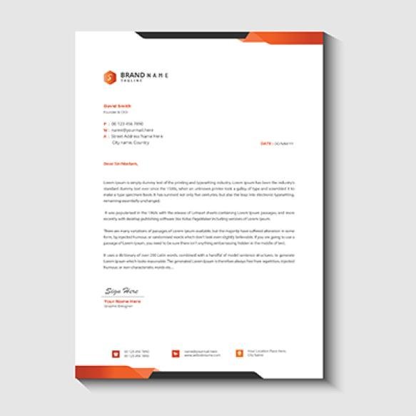 Modern Business Corporate Letterhead Template (5)