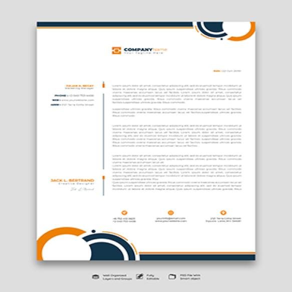 Modern Business Corporate Letterhead Template (6)