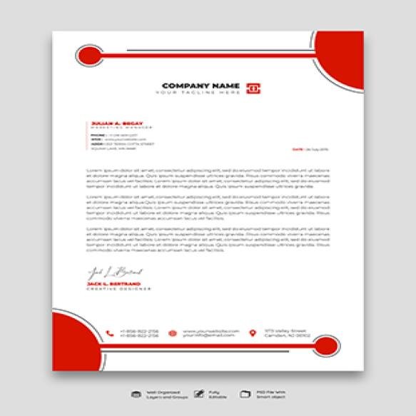 Modern Business Corporate Letterhead Template (7)