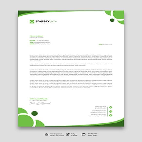 Modern Business Corporate Letterhead Template