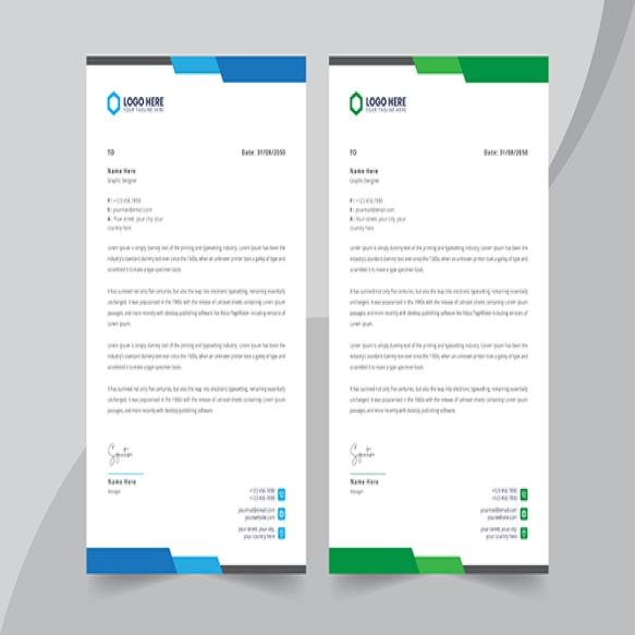 Modern Business Letterhead Template (1)