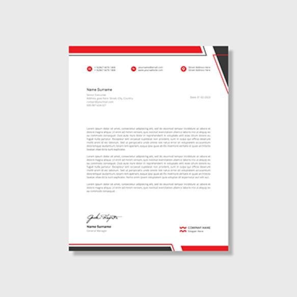Modern Business Letterhead Template (2)