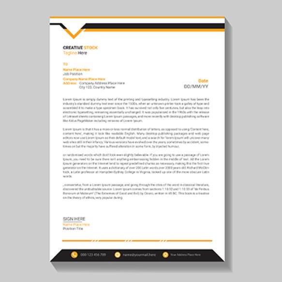 Modern Clean Business Letterhead Template (1)
