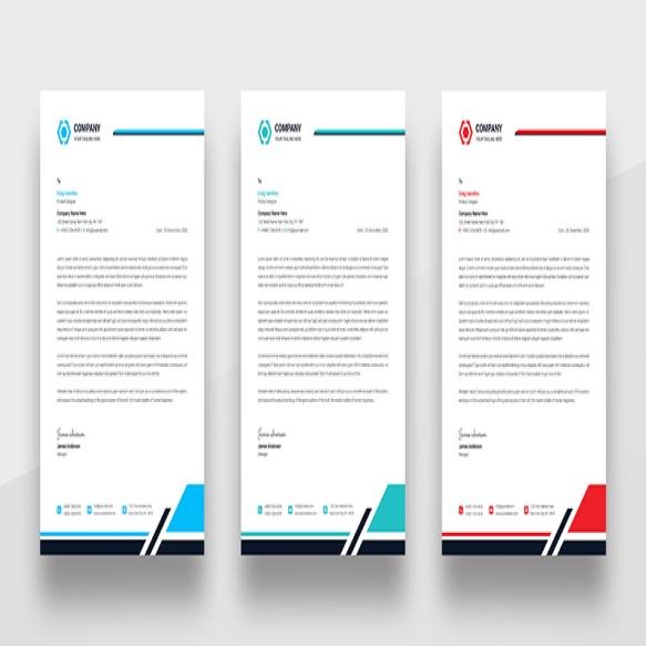Modern Clean Business Letterhead Template