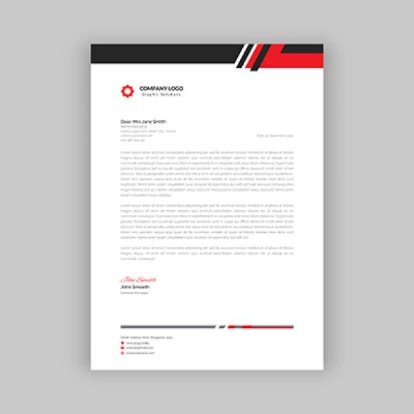 Modern Company Letterhead Design