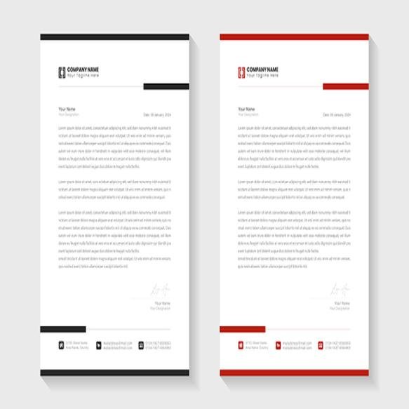 Modern Creative Clean Business Style Letterhead Bundle Your Corporate Design Set Print