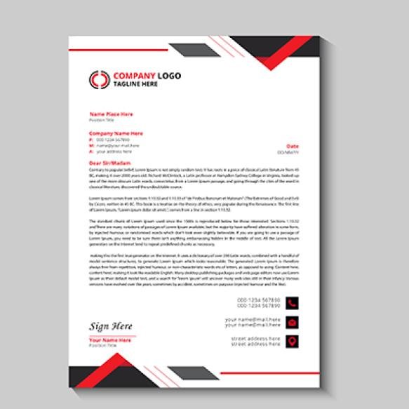 Modern Letterhead Design