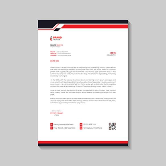 Modern Letterhead Design Template