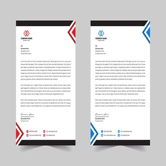 Modern Professional Letterhead Design Template Business