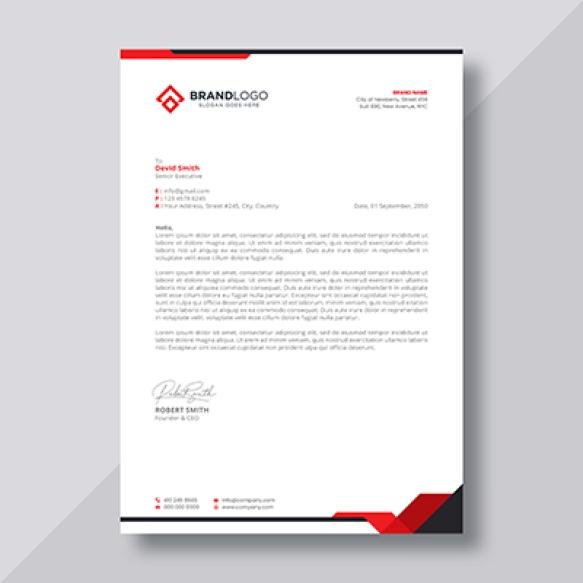 Modern Vector Letterhead Template