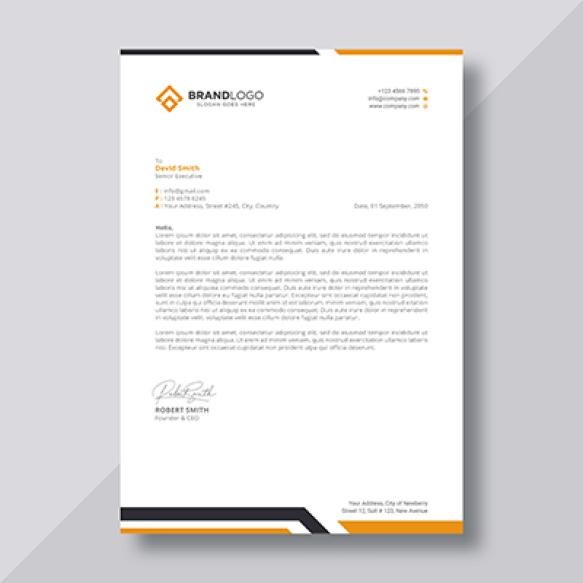Moder Vector Letterhead Template