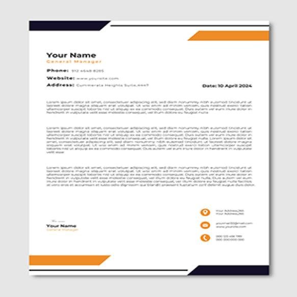 Professional Corporate Company Business Letterhead Template Design