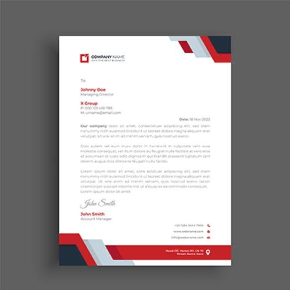Professional Creative Letterhead Template Design Your Business