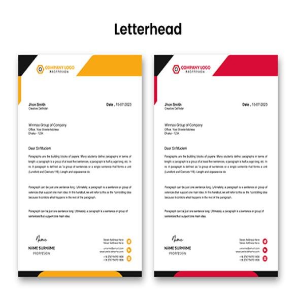 Professional Letterhead Design Template Business Letterhead Letterhead Template Design