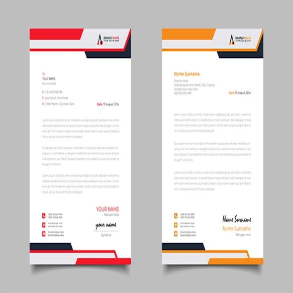 Professional Modern Business Letterhead Template Design (1)