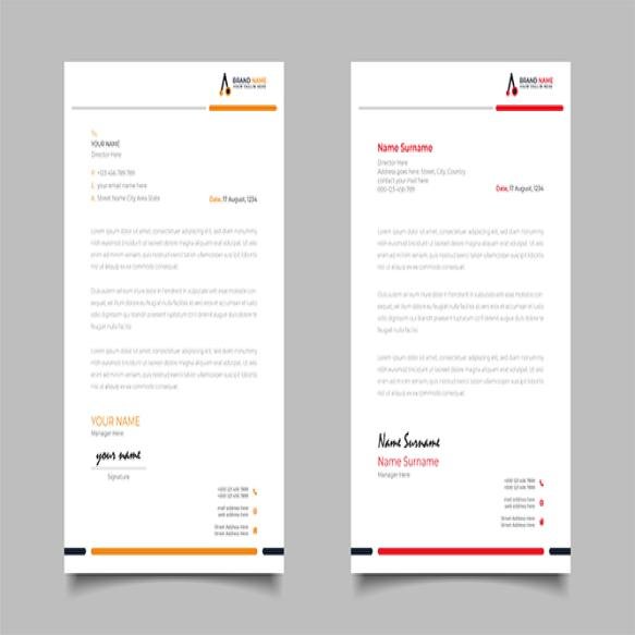 Professional Modern Business Letterhead Template Design (2)