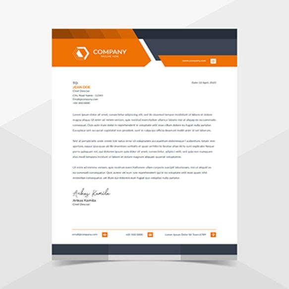 Professional Modern Corporate Letterhead Template