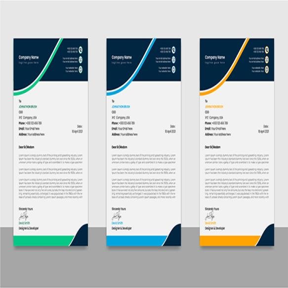 Psd Modern Business Corporate Bundle Letterhead Template