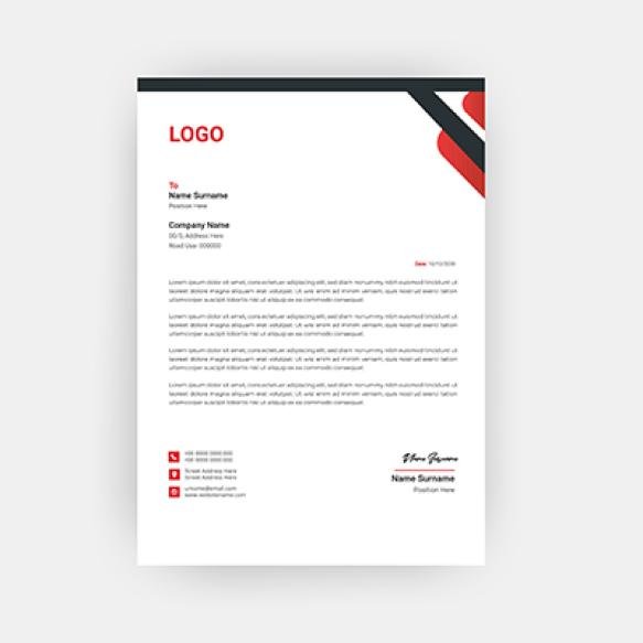 Simple Creative Letterhead Design Template