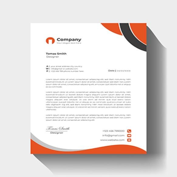 Vector Modern Business Corporate Letterhead Template