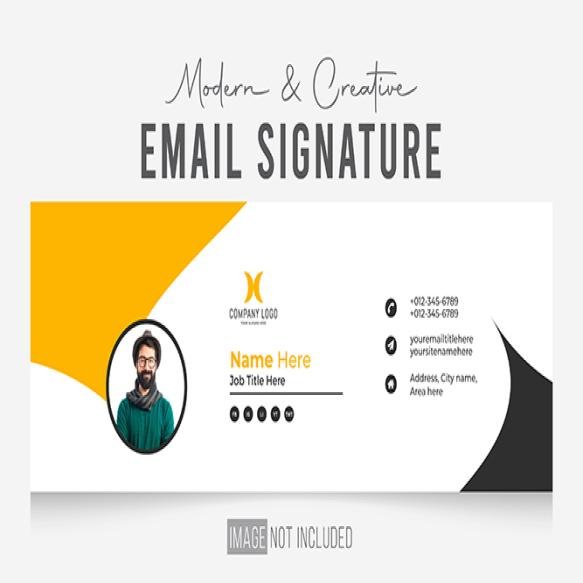 Corporate Modern Creative Email Signature Design Template