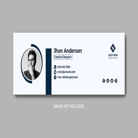 Creative Email Signature Template Email Footer Template