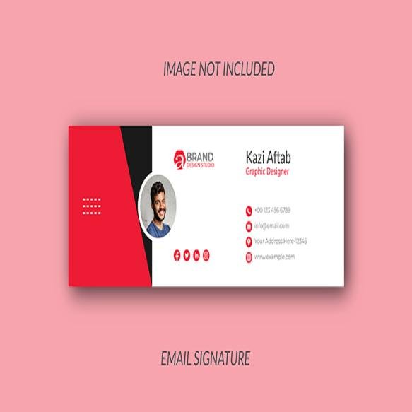 Elegant Email Signature Template Design
