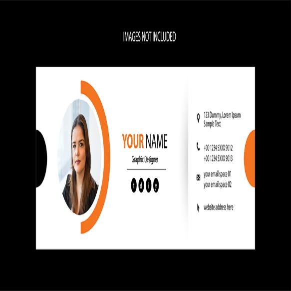 Email Footer Template Design Business Promotional