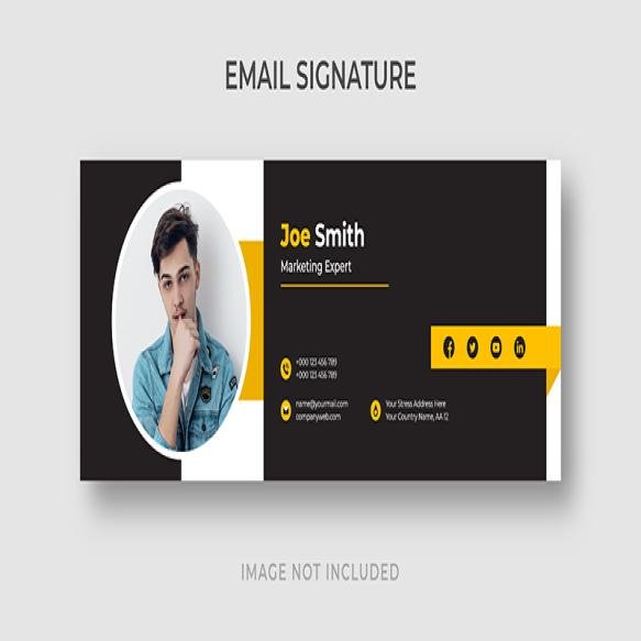 Stylish Corporate Email Signature Template
