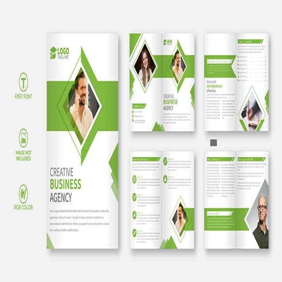 08 Page Corporate Business Brochure Design Template