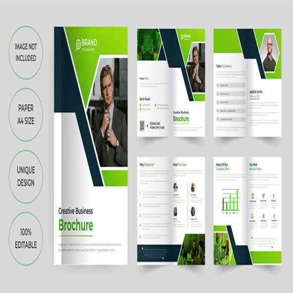 8 Pages Brochure Template Design