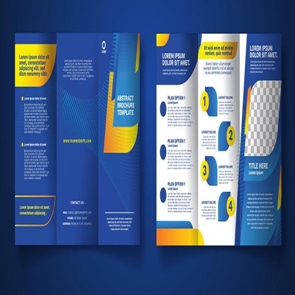 Abstract Trifold Brochure Concept