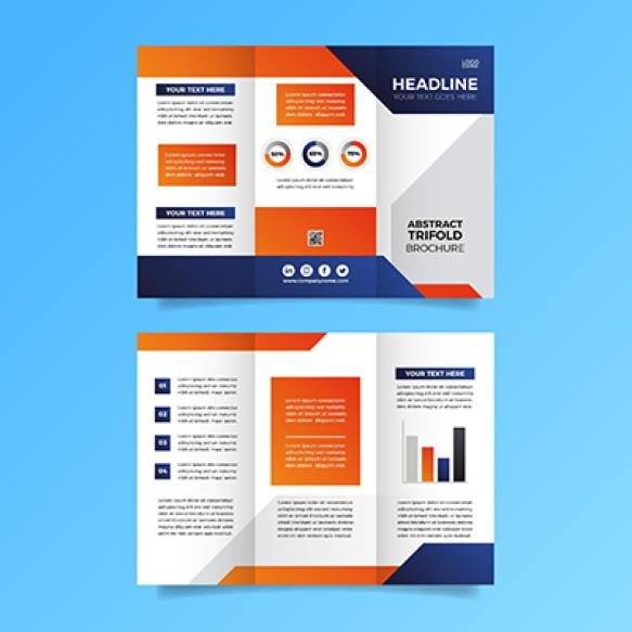 Abstract Trifold Brochure Style